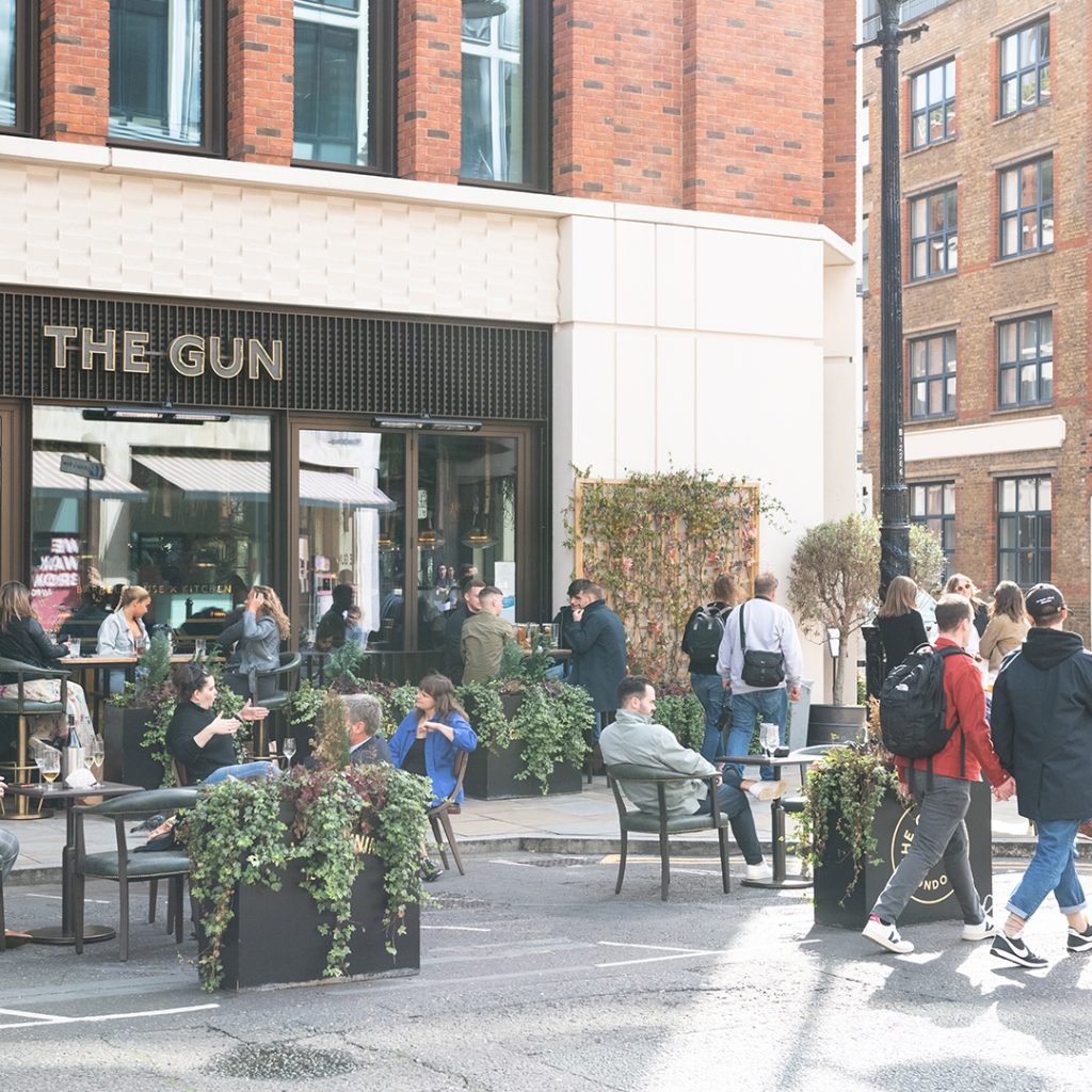 The Gun bar near Liverpool Street