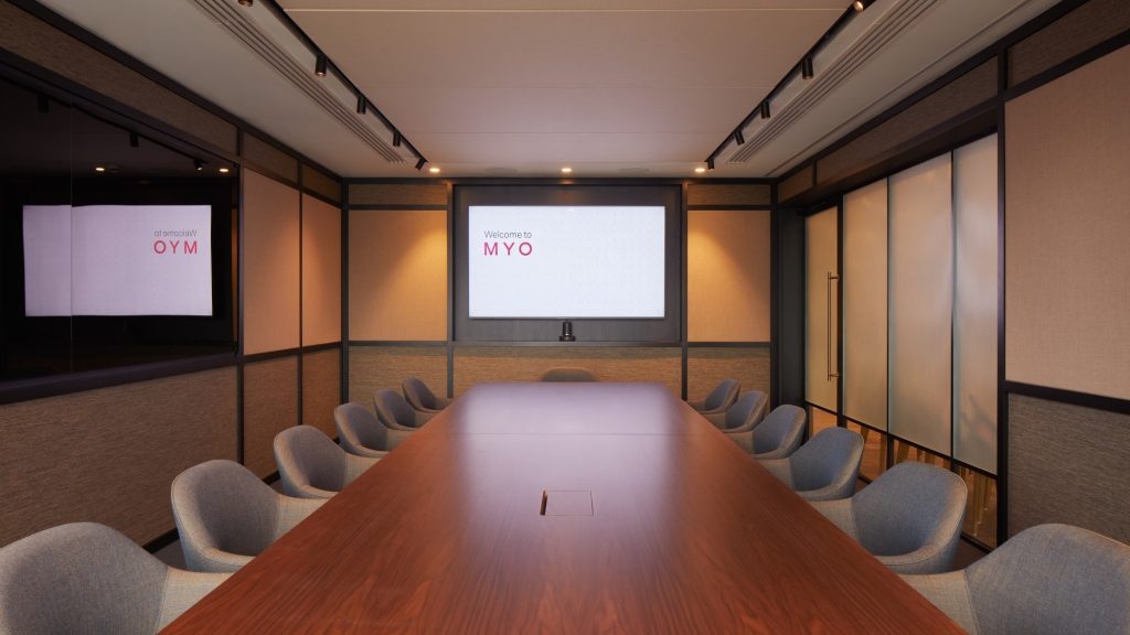 Myo Liverpool Street boardroom style meeting room.