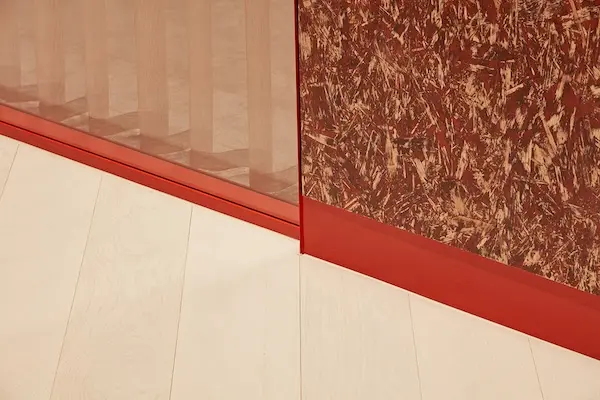 Spelk wall panels from Orla Lawn at Myo St Paul's.