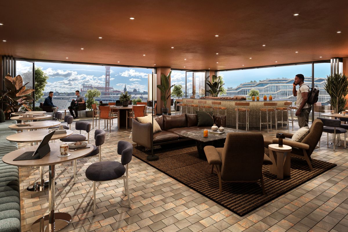 A CGI showing the working space inside MYO King's Cross